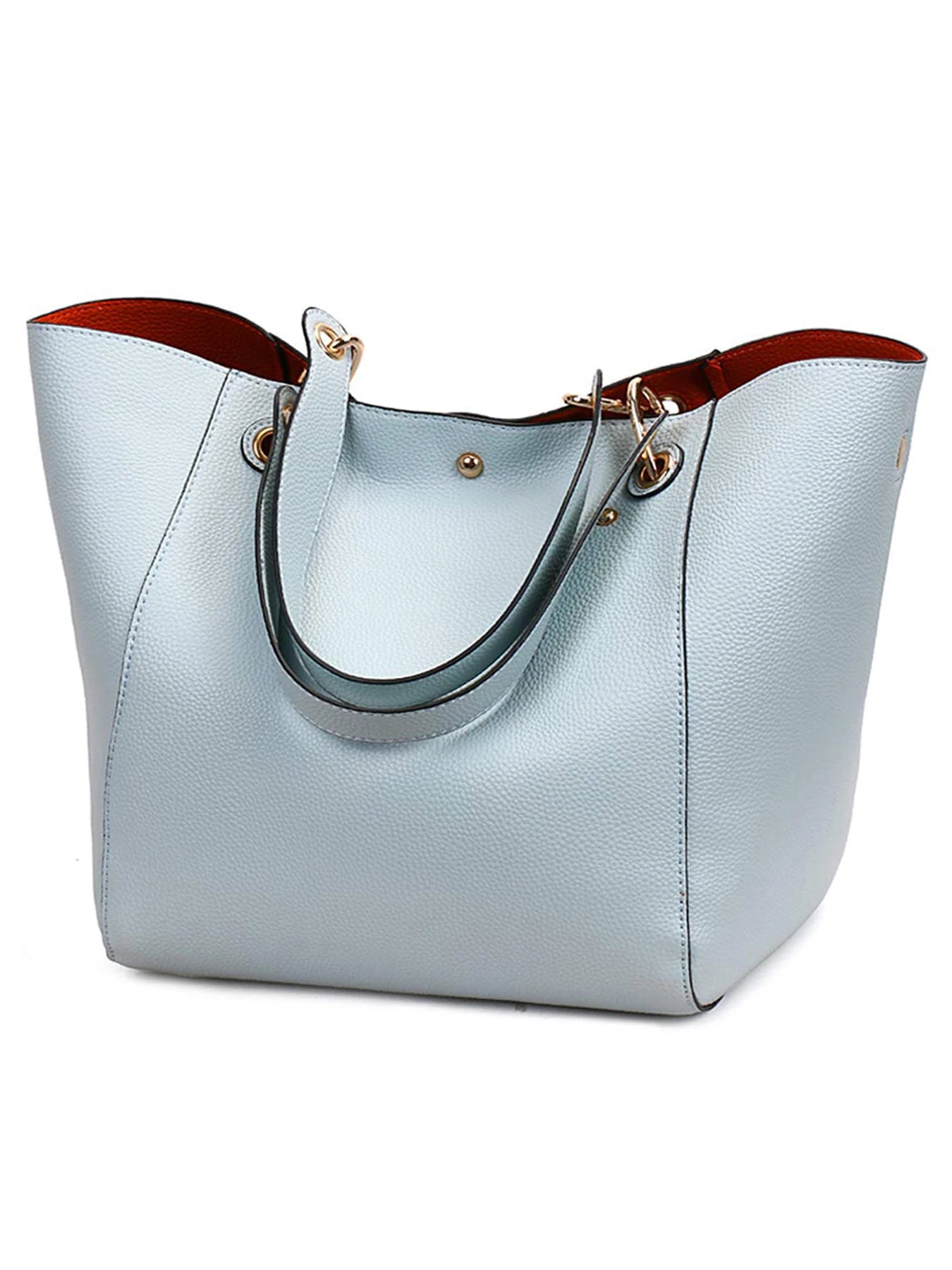 Pahajim women’s large PU leather tote bag – waterproof top-handle handbag with shoulder strap for work, shopping & daily use