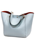 Pahajim women’s large PU leather tote bag – waterproof top-handle handbag with shoulder strap for work, shopping & daily use