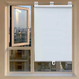 Portable Blackout Roller Blinds – Retractable Cordless Window Shades with Suction Cups & Sticky Hooks | Light-Blocking Curtains for Home & Travel
