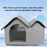 Cat Cooling House – Long-Lasting Oxford Cloth Cooling Shelter, Bite-Resistant & Portable Pet House for Cats & Small Dogs