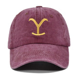 Yellowstone Dutton Ranch Embroidered Baseball Cap – Distressed Ponytail Hat with Sun Protection
