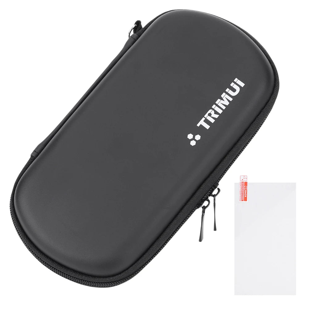 EVA Protective Hard Shell Case with Tempered Glass Film for Trimui Smart Pro – Waterproof Shockproof Storage Bag