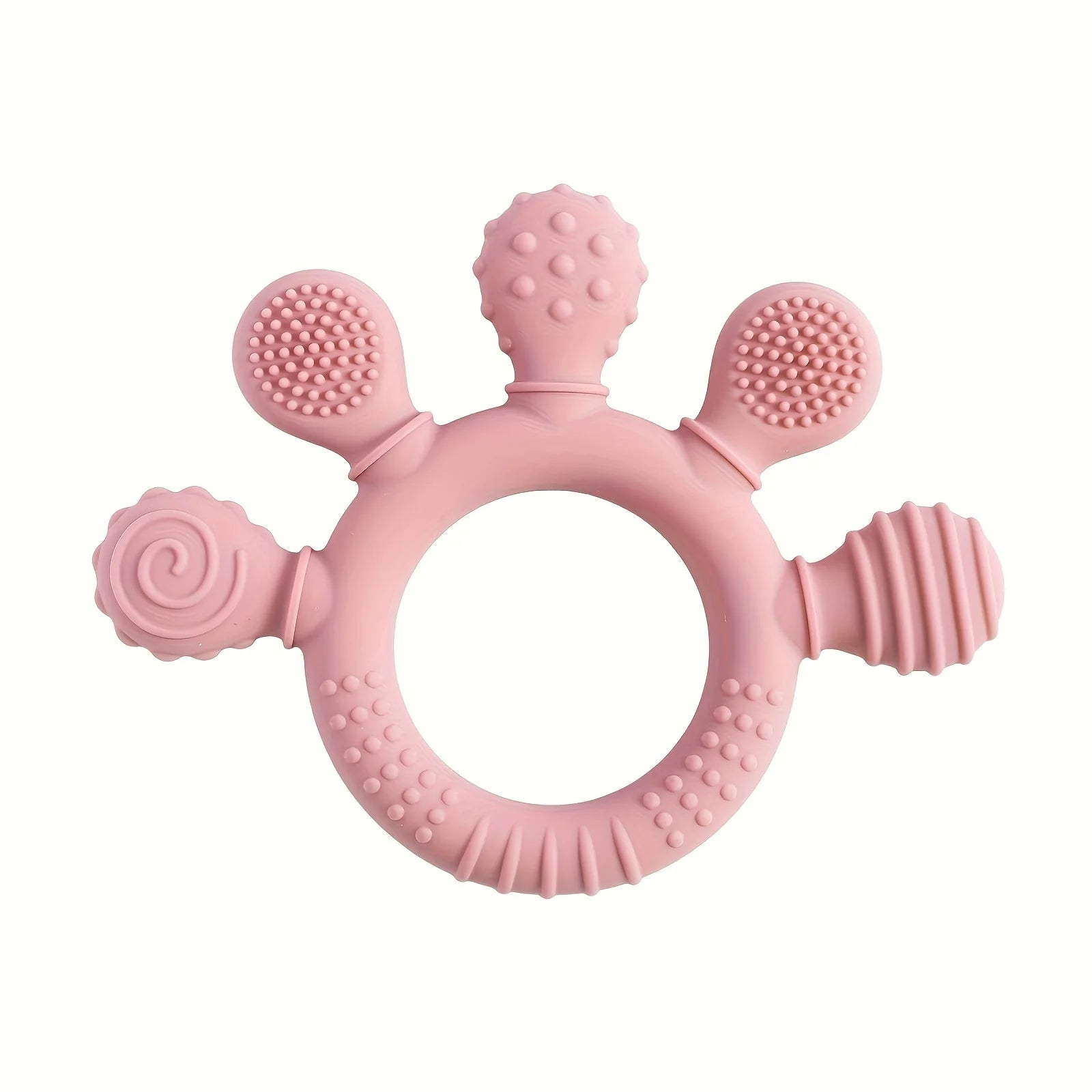 “Baby Silicone Teether – Soft BPA-Free Teething Stick Toy for Grasp Training, Biting & Chewing Relief for Infants & Toddlers”