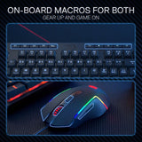 Redragon S141 Gaming Keyboard & Mouse Combo – K515 Wired RGB Membrane Keyboard & 10,000 DPI M616 Gaming Mouse Bundle