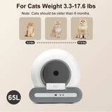 Doel 6.5L Smart Self-Cleaning Cat Litter Box with App Control, WiFi Support & Tofu Litter Compatibility