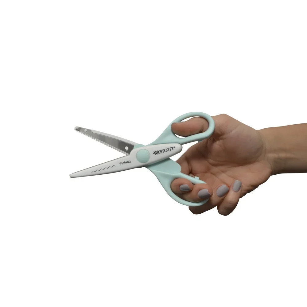 2-Pack 6″ Decorative Crafting Scissors – Majestic Pinking Patterns for Scrapbooking & School Projects ✂️🌟