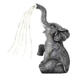 Solar Elephant Garden Ornament with LED String Lights – Outdoor Resin Elephant Sculpture for Yard, Patio & Pathway Décor