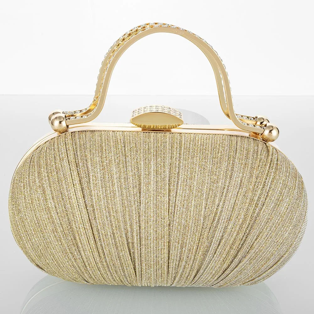 Women’s Glittery Bow Evening Bag – Sweet Chic Shoulder & Crossbody Clutch Handbag for Weddings, Parties & Special Occasions