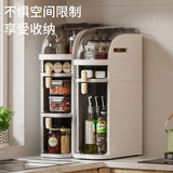 18 cm Narrow Gap Plastic Storage Cabinet – Multi-Layer Drawer-Type Rack for Kitchen & Bathroom