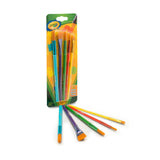 Crayola Kids Paintbrush Set – 3-Pack with 5 Brush Styles, School & Kindergarten Art Supplies