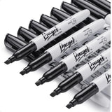 Dry Erase Markers Bulk Pack – 96 Black Chisel Tip Markers, Low-Odor Whiteboard Pens for School & Office