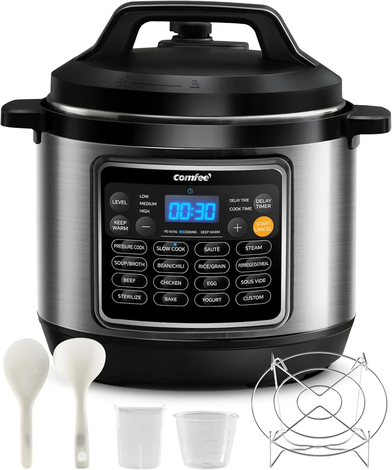 16-in-1 Electric Pressure Cooker – Instant Multi-Function Nonstick Pot, Rice Cooker, Yogurt & Slow Cooker 🍚🍲