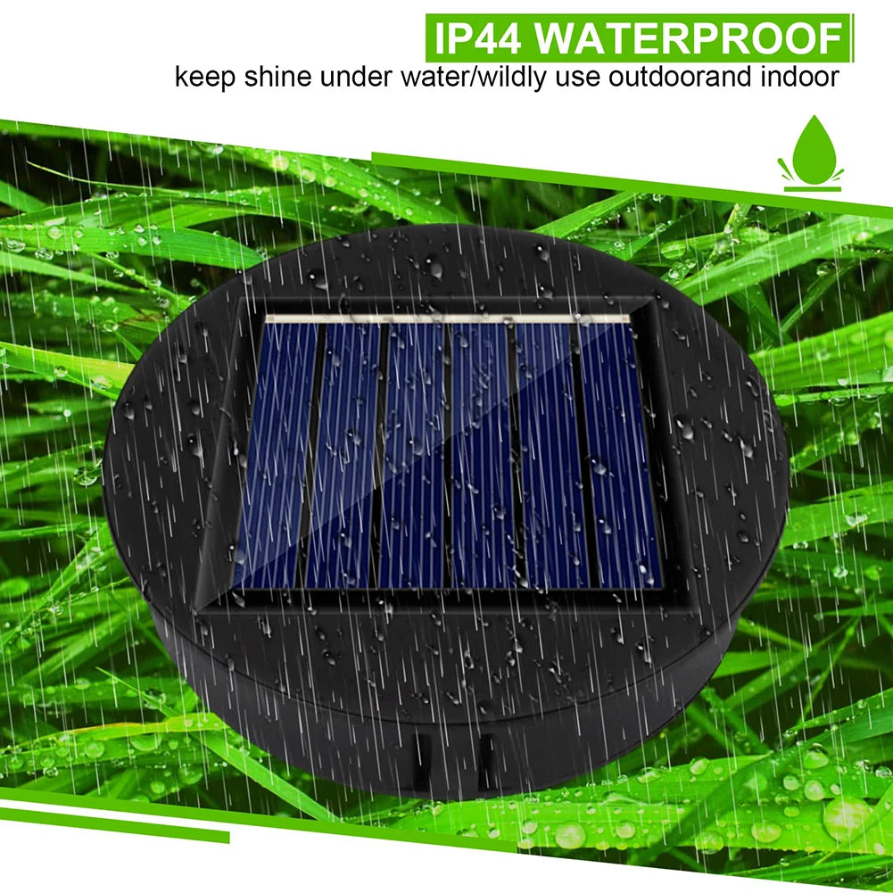 Solar Lantern Replacement Top (1–4PCS, 8cm) – Waterproof LED Solar Panel Lid Light for Outdoor Garden, Patio & Pathway Décor