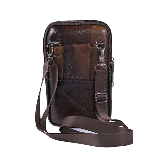 Men’s Stylish Waterproof Leather Crossbody Bag – Lightweight Simple Shoulder Sling Bag for Travel, Outdoor & Daily Fashion