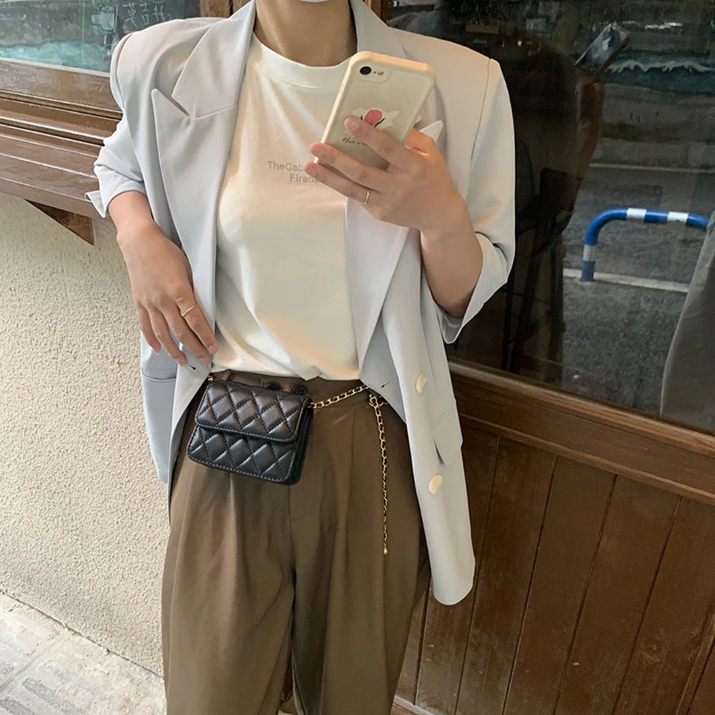 Women’s Mini Quilted Belt Bag – Versatile Crossbody Sling & Stylish Satchel Purse for Trendy Daily Wear