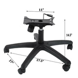 Swivel Office Chair Base – 28-Inch Replacement Base with Rollers for Gaming, Computer & Executive Chairs