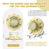 Dog Puzzle Toy w/Button – 2-in-1 Food Dispenser & Slow Feeder Game for Mental Stimulation