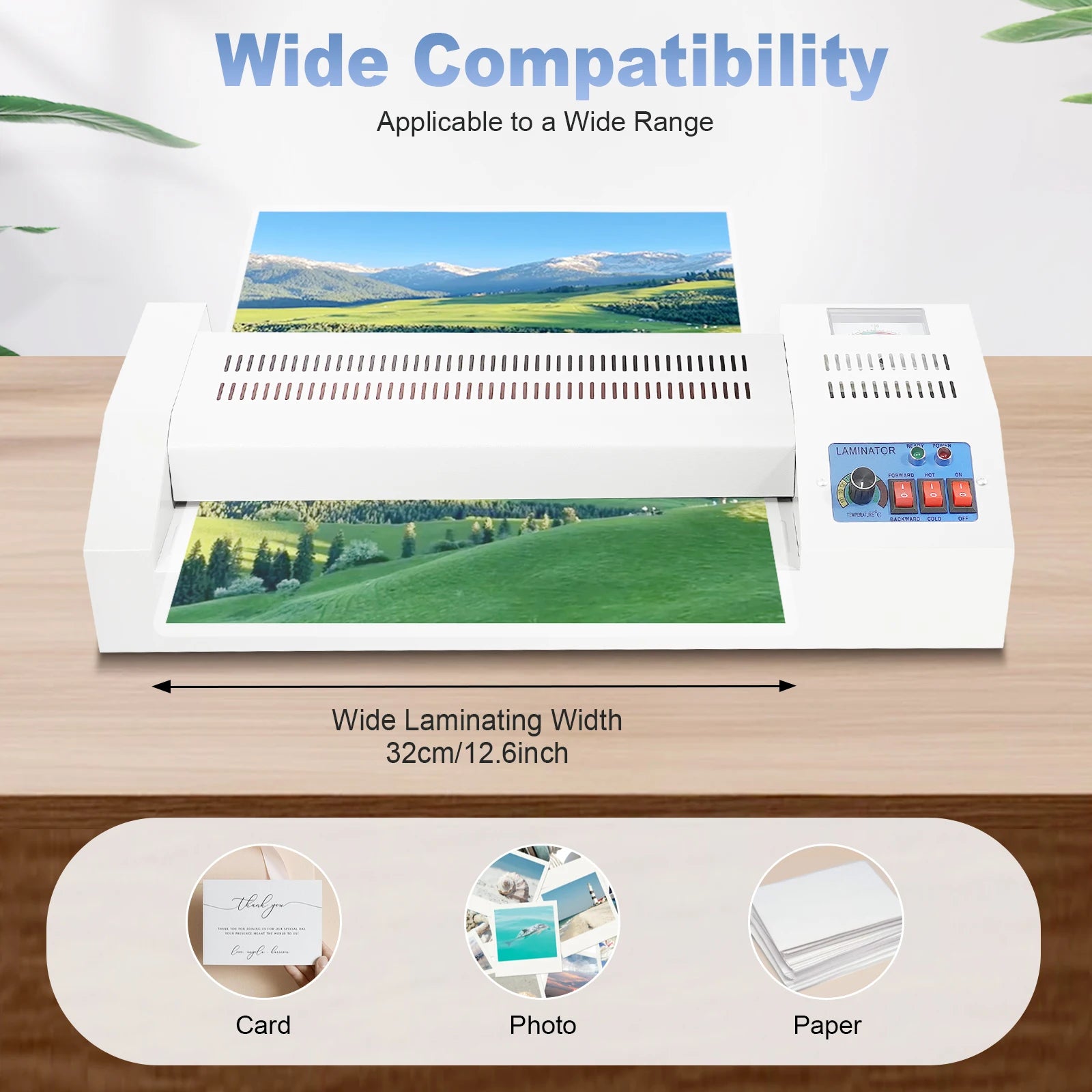 A4/A3 Laminating Machine – 90-Second Fast Preheating, Hot & Cold Laminator for Documents, Photos & Office Use