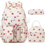 Backpack for Girls – School Backpack with Lunch Bag & Pencil Pouch, Teen Laptop Backpack for Women, Elementary to High School