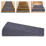 15-Pack Non-Slip Carpet Stair Treads – Washable Stair Runner Mats with Non-Skid Backing (8×30 Inches)