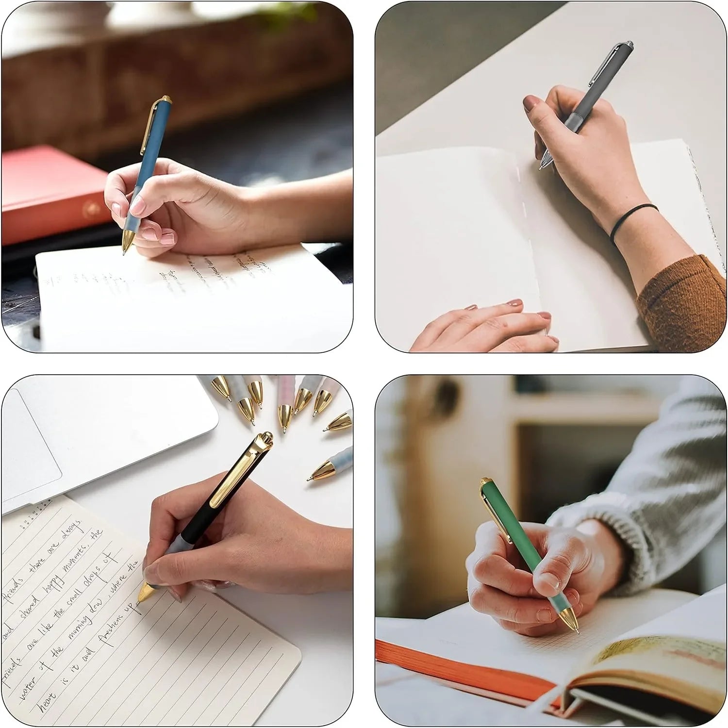 Ballpoint Pens – 18-Pack Black 1.0mm Medium Point Retractable Pens with Soft Grip ✍️