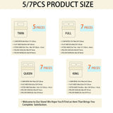 7-Piece “Bed-in-a-Bag” Comforter Set – Complete Bedding Bundle with Sheets, Pillowcases & Comforter