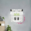 4 Pcs 3D Self-Adhesive Mirror Wall Stickers – Flexible Acrylic DIY Mirror Panels for Modern Living Room Décor (20–30 cm, 2 mm Thick)