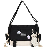 Harajuku Women’s Crossbody Bag 🎨 – Large Capacity Messenger Pouch with Zipper Pocket for Work, Sports & Travel 👜✨