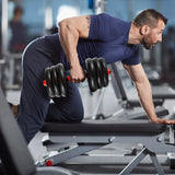 44LB Adjustable Multifunction Dumbbell Set – Dumbbell, Barbell, Kettlebell & Push-Up Home Gym System