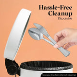 100-Piece Heavy-Duty Plastic Silverware Set – Elegant Disposable Knives & Flatware for Parties & Events