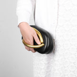 Women’s Retro PU Leather Clutch Bag – Elegant Evening Party Shoulder Crossbody Purse with Chain Strap & Phone Holder