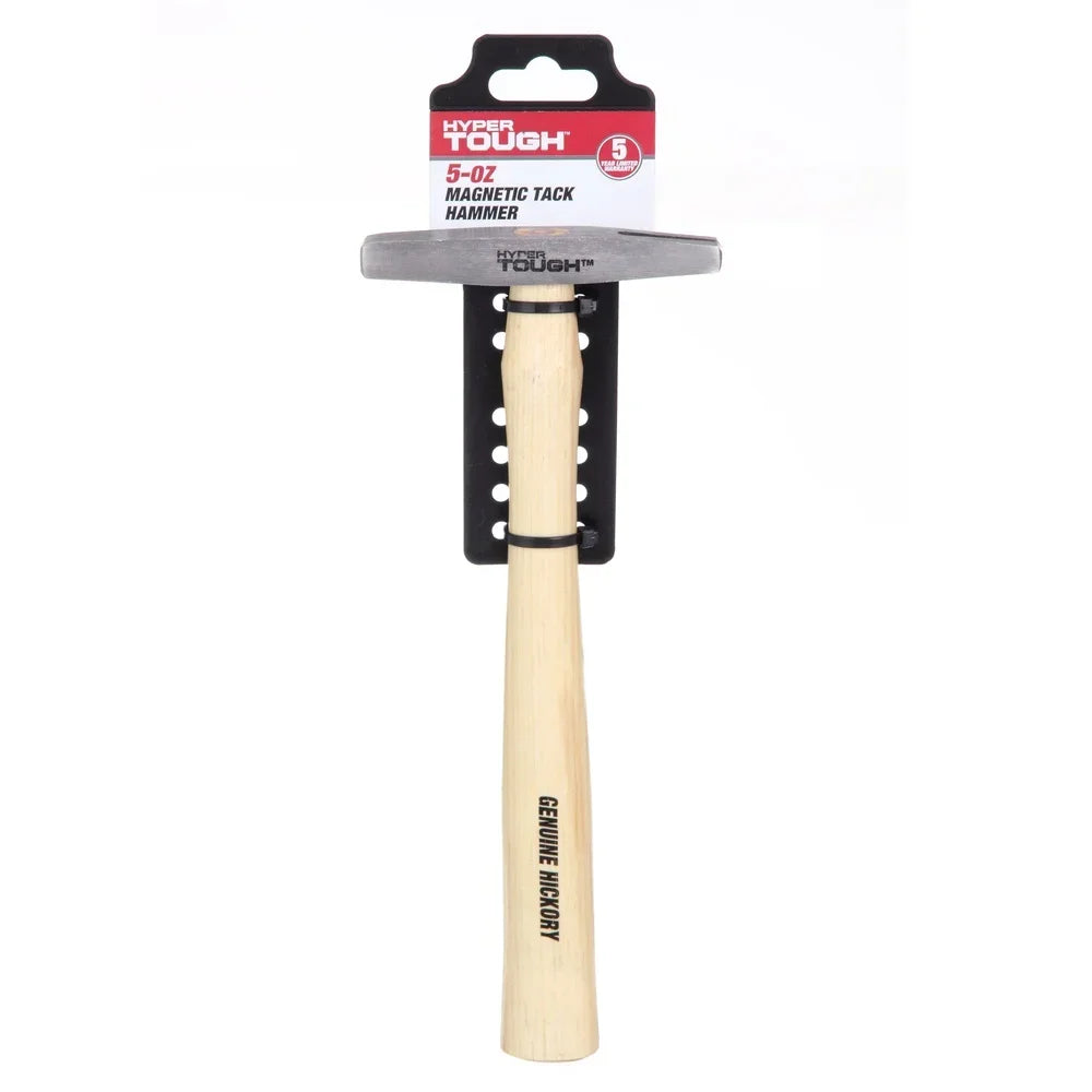 5oz Wood Handle Magnetic Tack Hammer (3-Pack) – Upholstery & Crafting Tool for Nail Fastening & Precision Projects