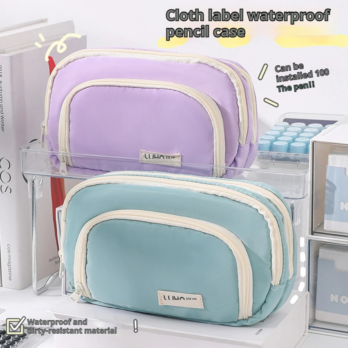 Large Capacity Pencil Case – Portable Pen & Pencil Pouch for School, Office & Gifts