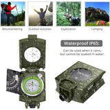 Professional Lensatic Metal Compass – Waterproof IP65 Outdoor Navigation & Clinometer for Camping & Hiking 🧭⛰️