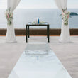 65.3FT Silver Mirror Aisle Runner – Double-Sided Reflective Wedding Carpet for Luxury Event Decorations
