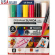 Acrylic Paint Markers – 6-Pack Reversible Tip Art Pens for Lettering, Illustration & Crafting 🎨