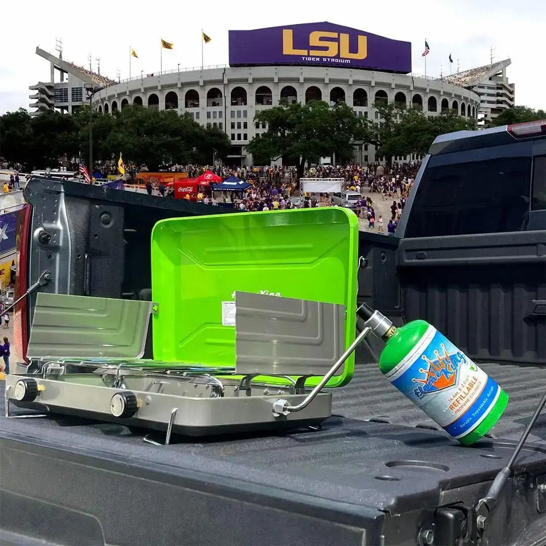 Flame King 2‑Burner Portable Propane Camping Stove – 20 000 BTU Dual Burner Outdoor Cooking Station