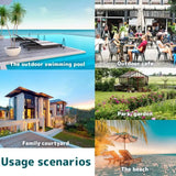 “6000D Waterproof Chair Awning Top – Ruffled Outdoor Swing Seat Cover”