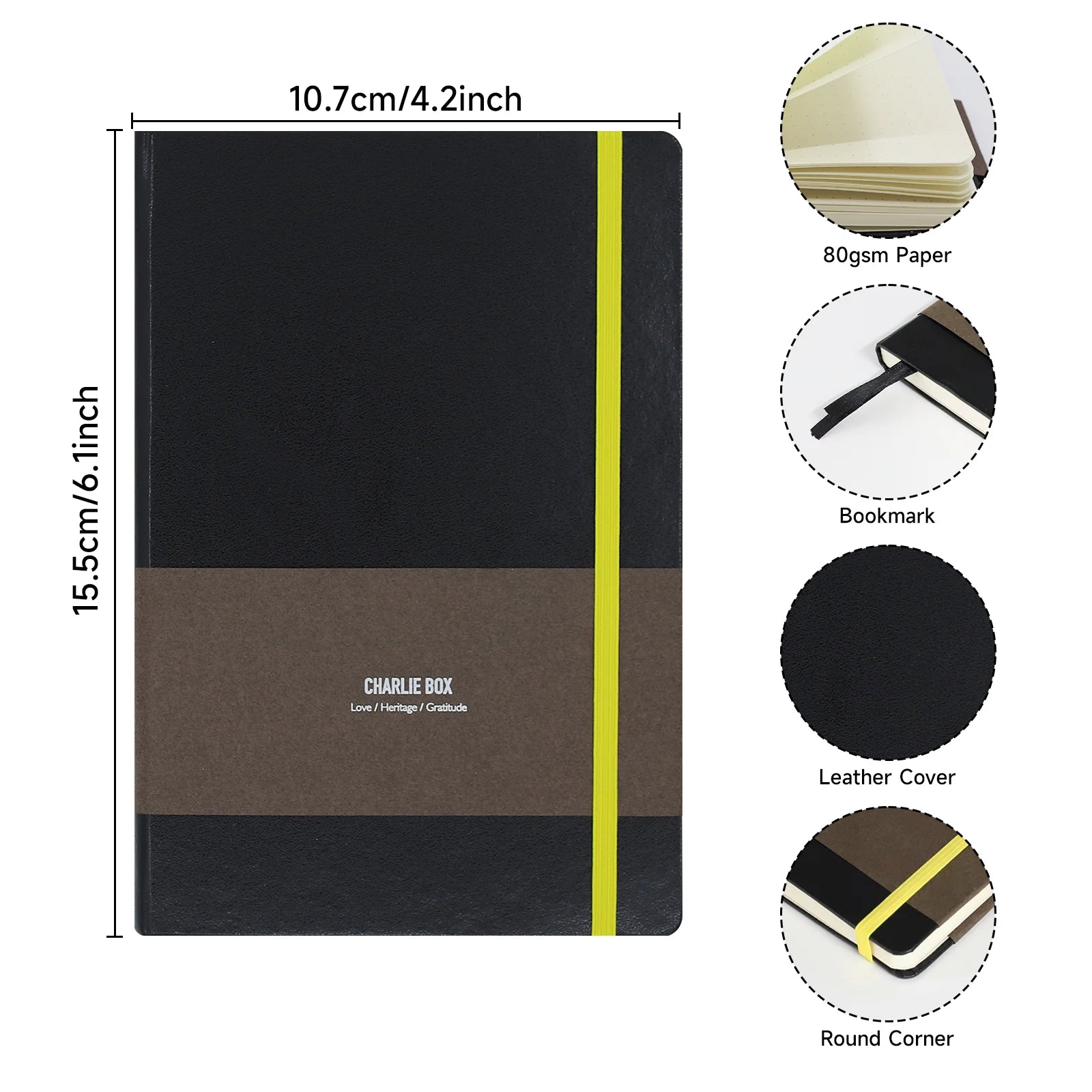 Tunjilool A6 & A7 Notebook Journal 2-Pack – 192 Pages 80gsm Blank & Dot/ Grid