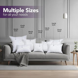 Pack of 2 Decorative Throw Pillow Inserts – Ultra-Soft Fiber Fill, 18×18″ Indoor Cushions