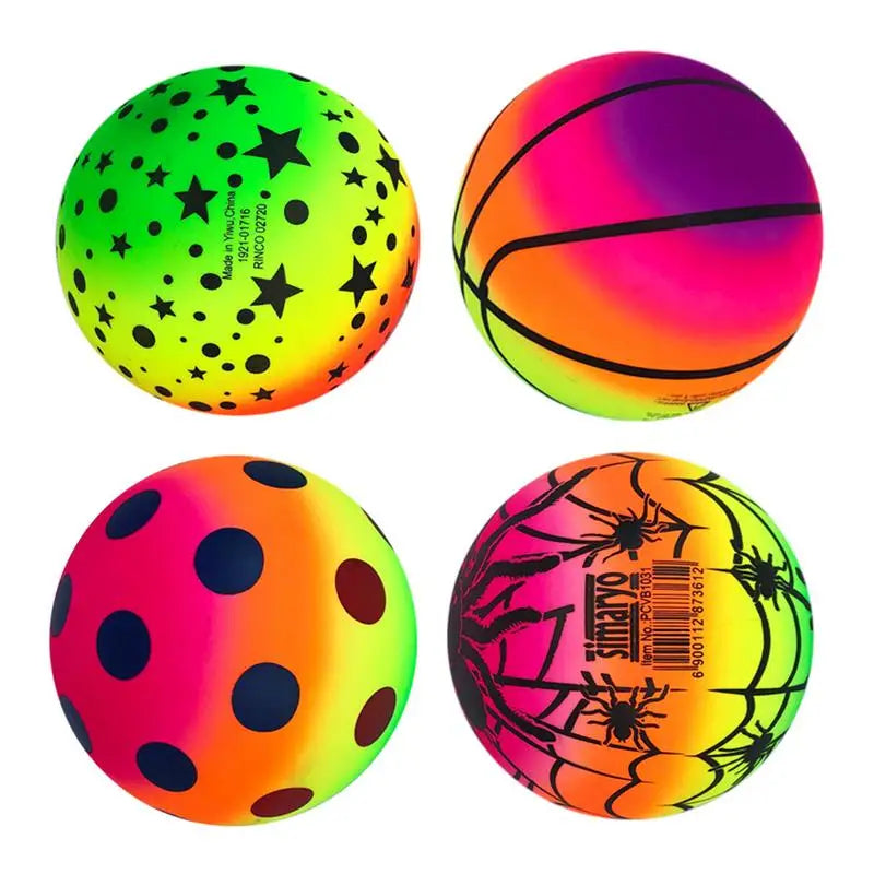 6″ Colorful Inflatable Playground Ball – PVC Sports Kickball & Handball