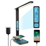 💡 LAOPAO 10W Qi Wireless Charging LED Desk Lamp – Dimmable Sliding Control, USB Port, Auto Timer & Night Light