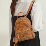 Toutou Brown Fashion Backpack for Women – Large Capacity Japanese & Korean Style Student Travel Bag