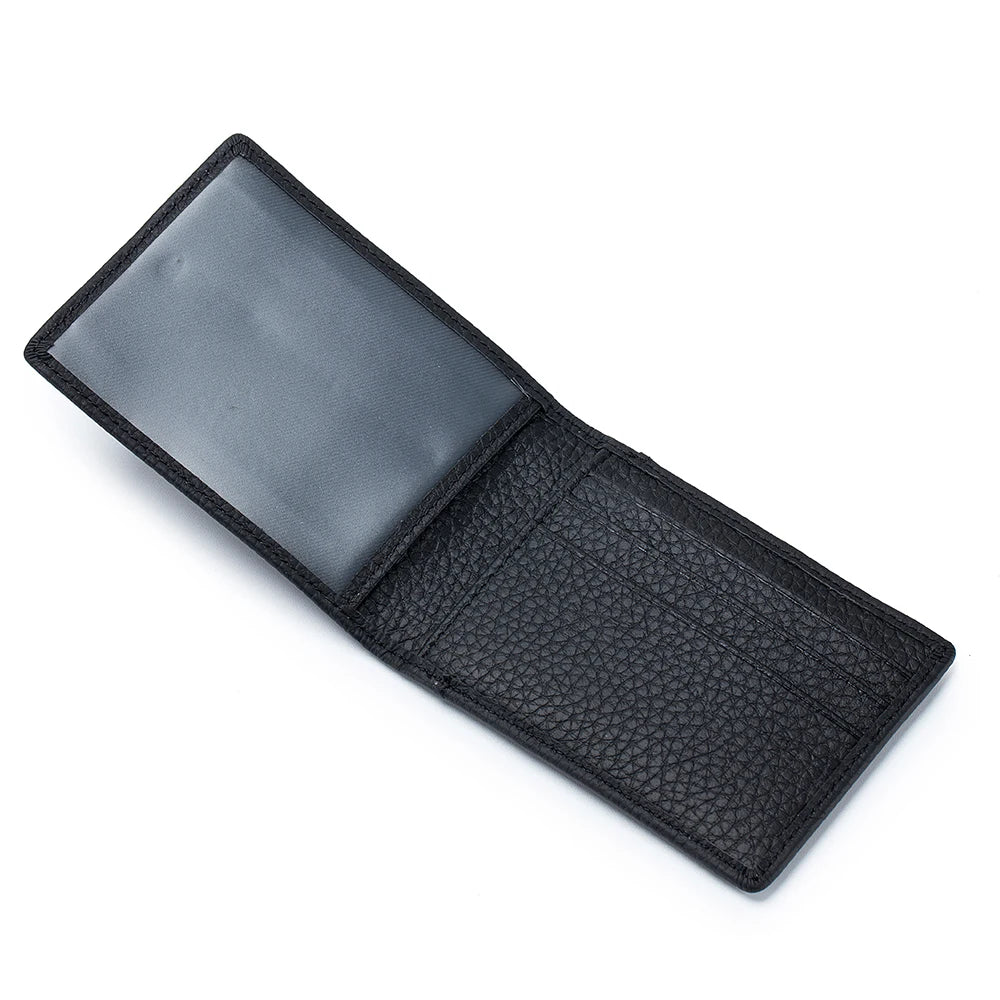 RFID Blocking Genuine Leather Slim Wallet – Unisex Soft Credit Card Holder & Thin Minimalist Purse for Men & Women