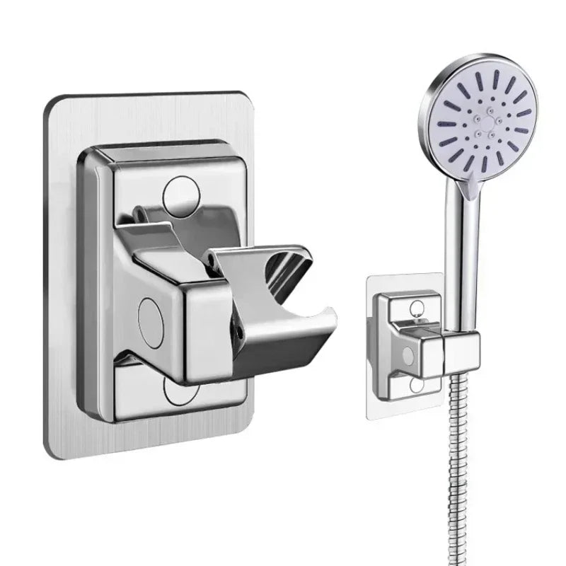 Adjustable ABS Shower Head Holder – Self-Adhesive Wall Mount Bracket for Handheld