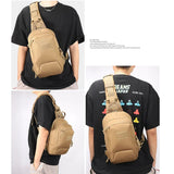 Camo Tactical Chest Bag – Multifunctional Outdoor Camo Sling with Hidden Pistol Pocket