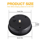 Solar Lantern Replacement Top (1–4PCS, 8cm) – Waterproof LED Solar Panel Lid Light for Outdoor Garden, Patio & Pathway Décor