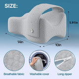 Memory Foam Knee Pillow – Orthopedic Leg, Hip & Spine Alignment Pillow for Sciatica Relief, Pregnancy & Side Sleepers
