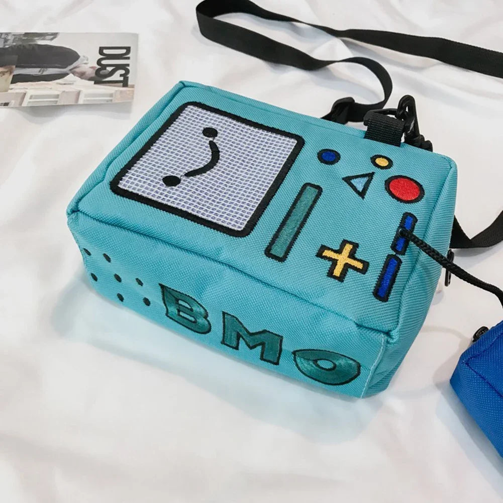 Cute Cartoon Student Backpack — Funny Robot/Game Console School Bag with Large Travel Capacity