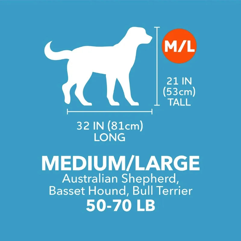 Vibrant Life Medium Pet Kennel (36") – Plastic Travel Dog Crate & Carrier for Pets 50–70 lbs (Grey)